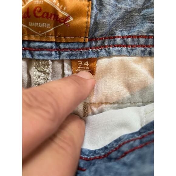 Red Camel Flat Front Stretch khaki Mens Shorts size 34 - Picture 7 of 7